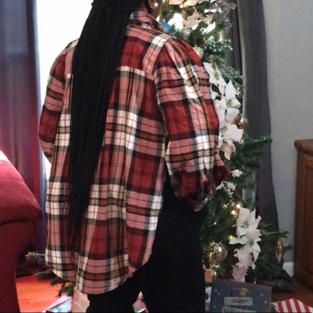 Flannel shirt dress*ish